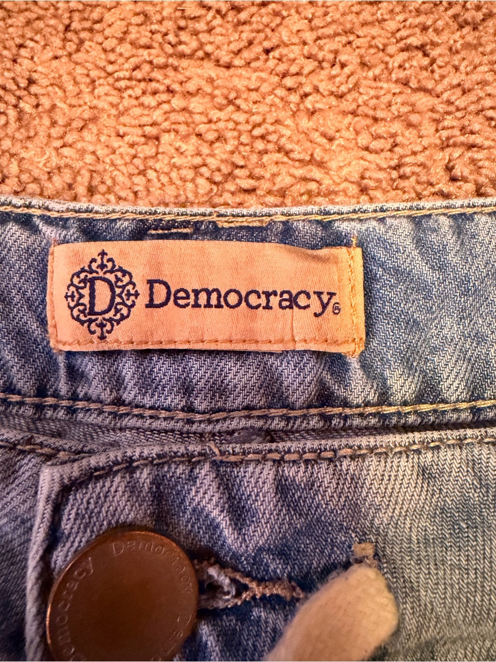 Democracy Light Blue women’s wide leg jeans - Picture 2 of 4